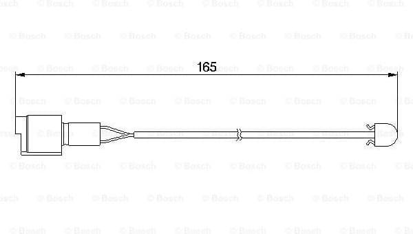 Warning Contact, brake pad wear 1987474903 - image 2