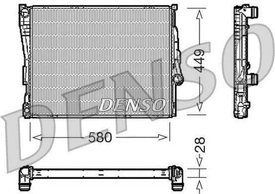 Radiator, engine cooling DRM05069