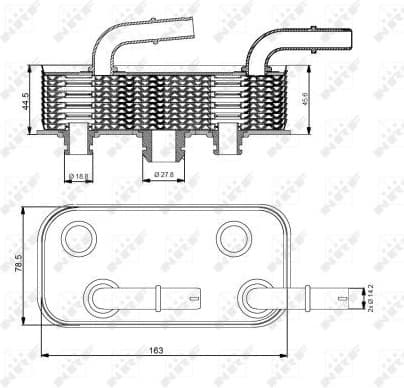 Oil Cooler, automatic transmission EASY FIT 31190