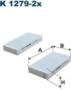 Filter, cabin air K1279-2X
