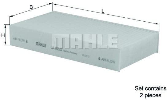 Filter, cabin air LA168/S - image 2