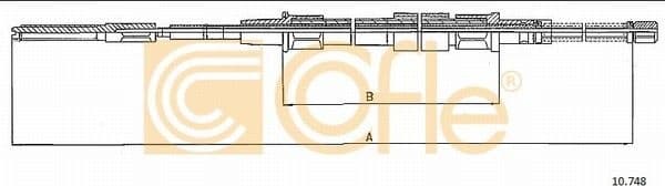 Cable Pull, parking brake 10.748