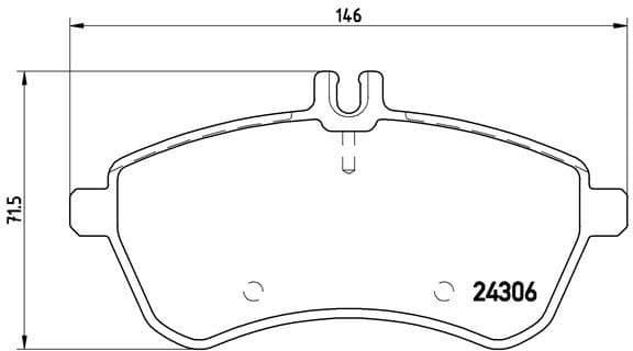 Brake pads front, Top Quality P50067