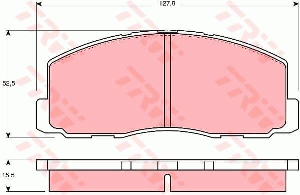 Brake Pad Set, disc brake GDB355