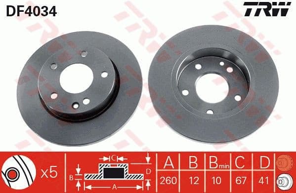 Brake Disc DF4034