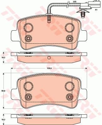 Brake pads rear, Top Quality GDB1903