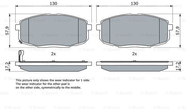 Brake Pad Set, disc brake 0986424811 - image 7