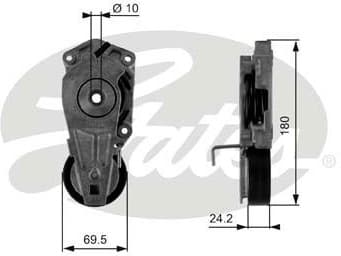 Belt Tensioner, V-ribbed belt DriveAlign™ T38405