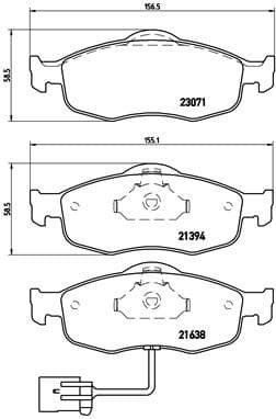 Brake Pad Set, disc brake PRIME LINE P24034