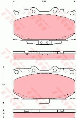 Brake Pad Set, disc brake GDB3307