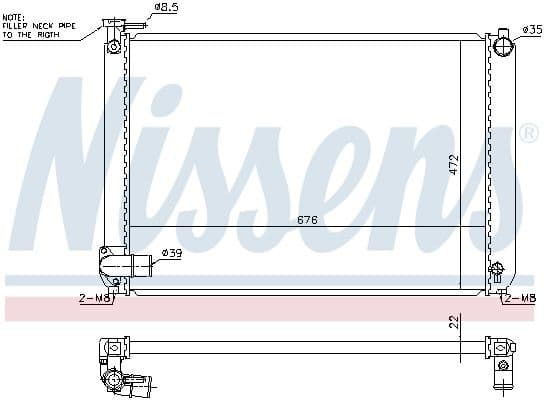 Radiator, engine cooling ** FIRST FIT ** 646913