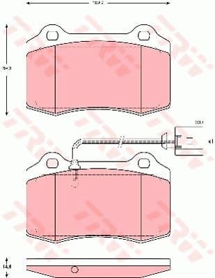 Brake Pad Set, disc brake GDB1644