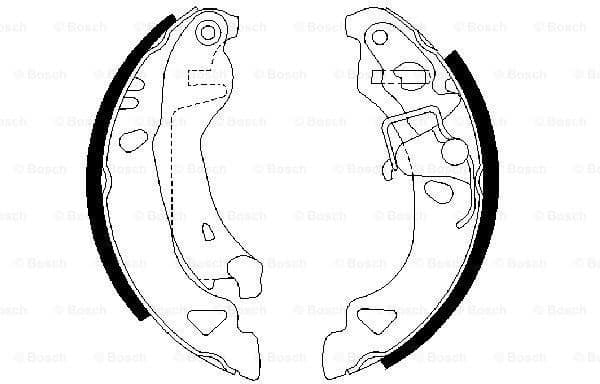 Brake Shoe Set 0986487317