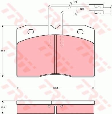 Brake Pad Set, disc brake GDB343