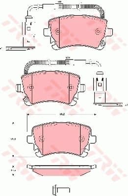 Brake Pad Set, disc brake GDB1508