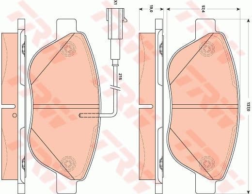 Brake Pad Set, disc brake GDB1879