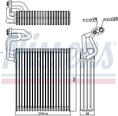 Evaporator, air conditioning 92214