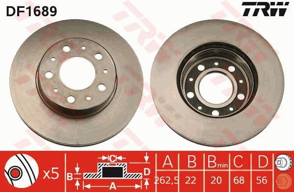 Brake Disc DF1689