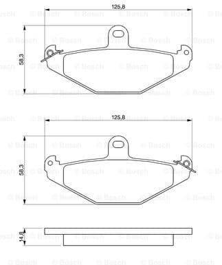 Brake Pad Set, disc brake 0986461148 - image 7