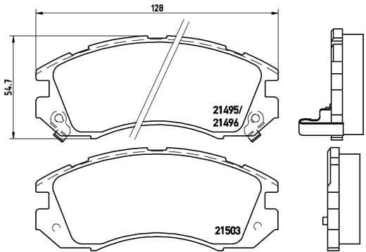 Brake Pad Set, disc brake PRIME LINE P78004