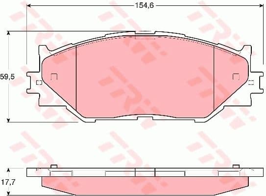 Brake Pad Set, disc brake COTEC GDB3410