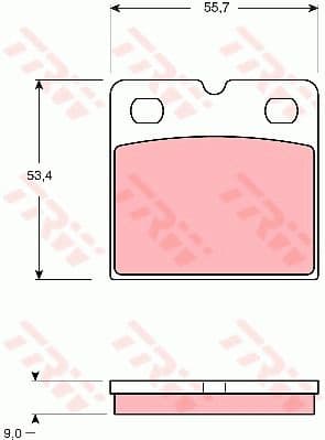 Brake Pad Set, disc parking brake COTEC GDB1641