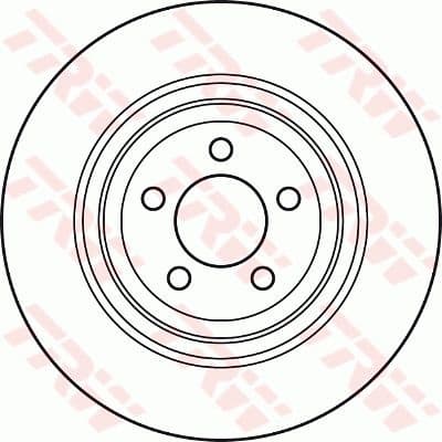 Brake Disc TRW SINGLE DF6028S - image 2