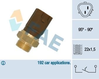 Temperature Switch, radiator fan 36720