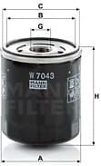 Oil Filter W7043