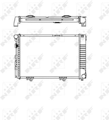 Radiator, engine cooling EASY FIT 58719