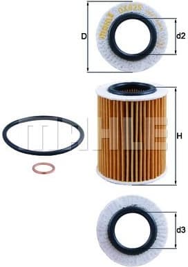 Filter oil OX825D