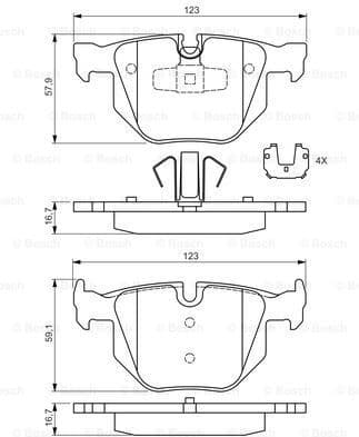 Brake Pad Set, disc brake 0986494540 - image 7