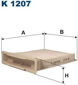 Filter, cabin air K1207