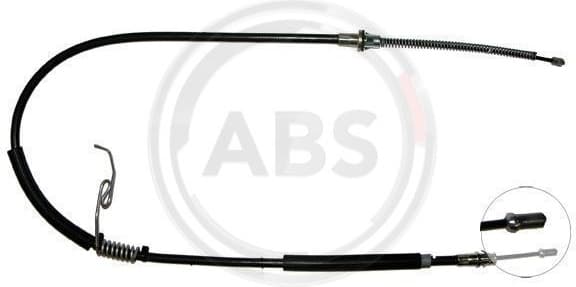 Cable Pull, parking brake K17858