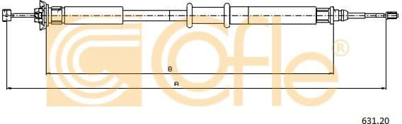 Cable Pull, parking brake 631.20 - image 2
