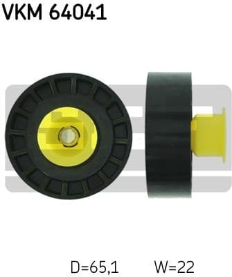 Deflection/Guide Pulley, V-ribbed belt VKM 64041