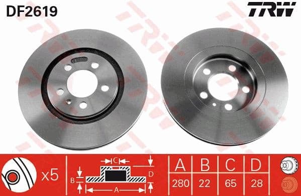Brake Disc DF2619