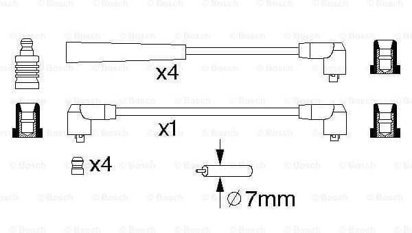 Ignition Cable Kit 0986356719 - image 5