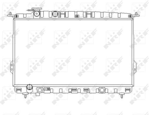 Radiator, engine cooling 53642