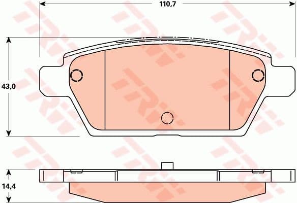 Brake Pad Set, disc brake GDB3517