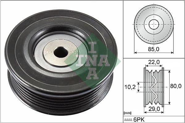 Deflection/Guide Pulley, V-ribbed belt 532079910