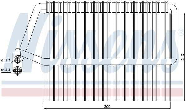 Evaporator, air conditioning 92162 - image 2