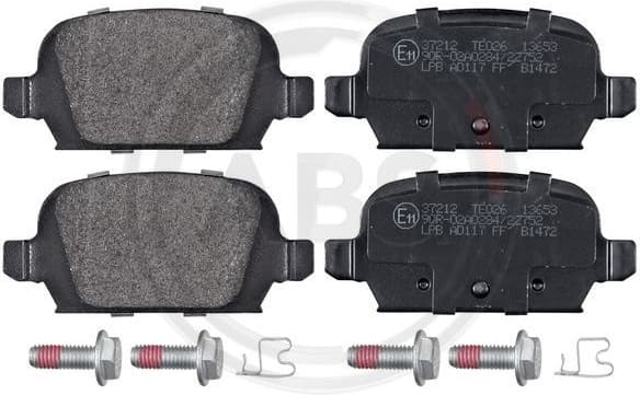 Brake Pad Set, disc brake 37212