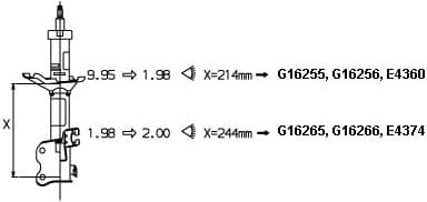 Shock Absorber MONROE ORIGINAL (Gas Technology) G16255 - image 4