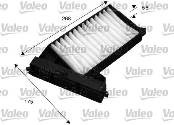 Filter, cabin air VALEO ESSENTIAL 715528