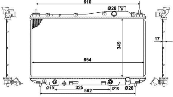 Radiator, engine cooling 53570 - image 5