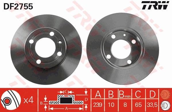 Brake Disc DF2755