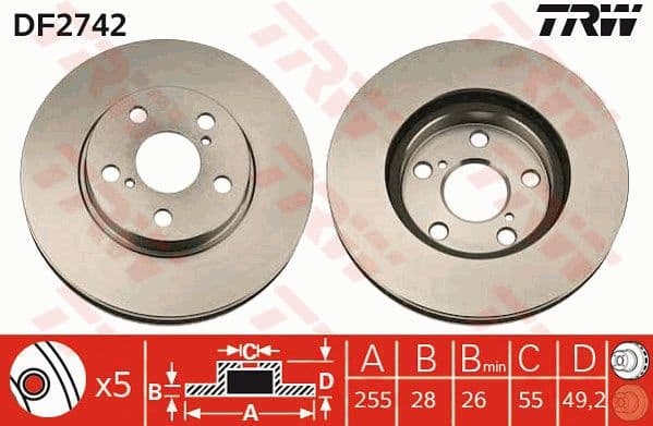 Brake Disc DF2742