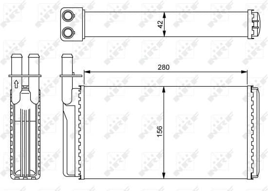 Heat Exchanger, interior heating 54243
