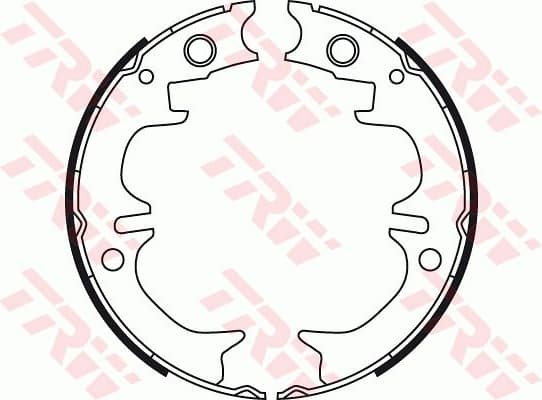 Brake Shoe Set, parking brake GS8714 - image 2